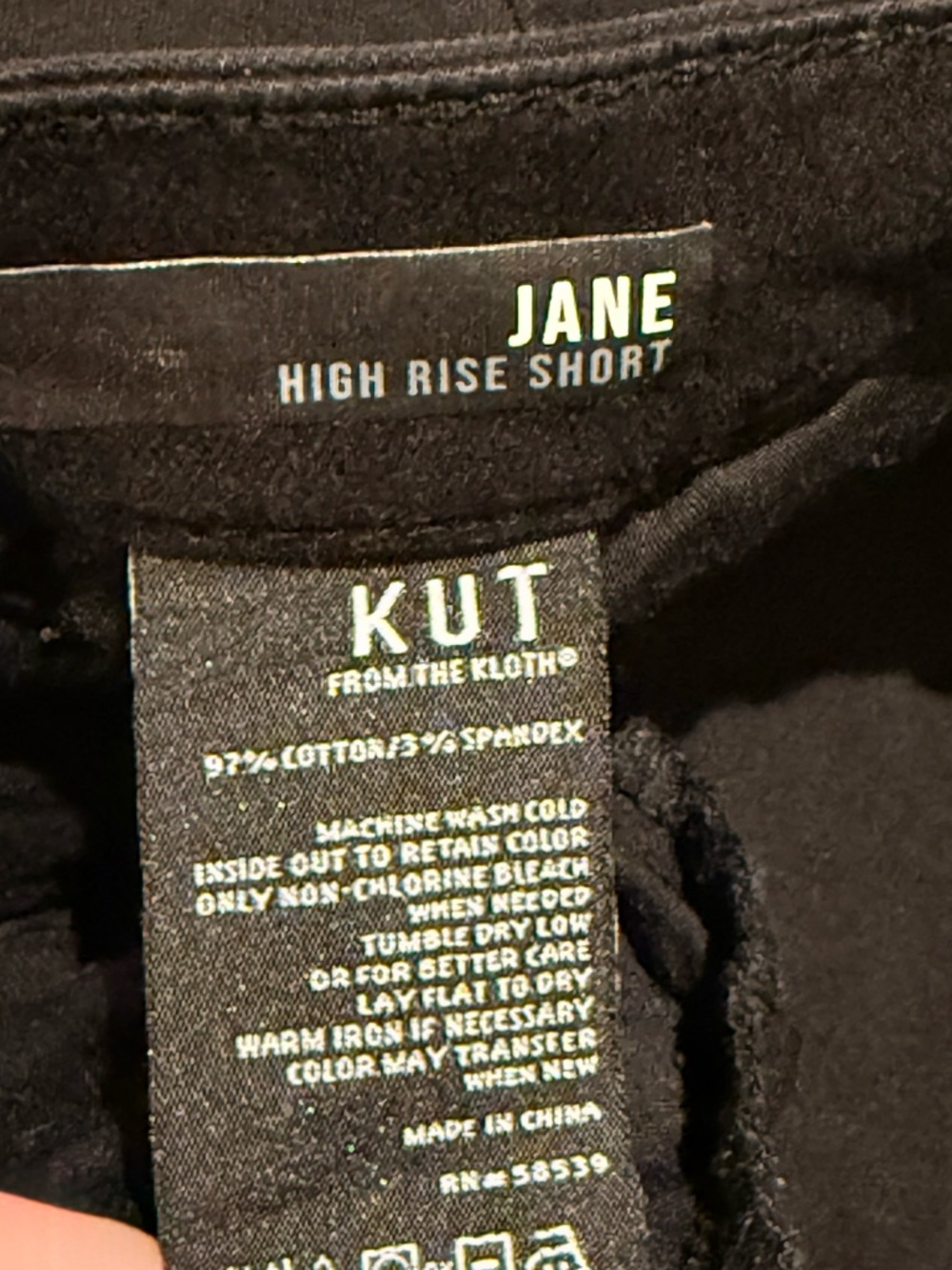 KUT From The Kloth Jane Jean Shorts High Rise Denim Stretch Raw Hem Women’s - Picture 5 of 6